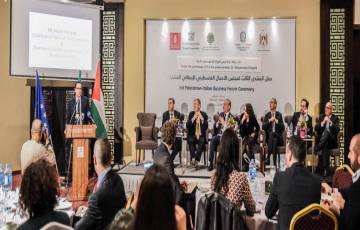 بحضور رئيس الوزراء ورجال الأعمال ,, انعقاد المنتدى الِثالث لمجلس الأعمال الفلسطيني الإيطالي المشترك 