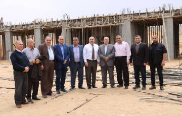 غرفة تجارة وصناعة محافظة غزة و وزارة الاقتصاد يتفقدان أرض المعارض