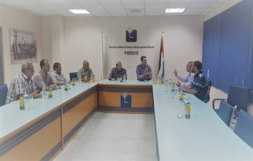 هيئة المدن الصناعية تعقد اجتماعاً هاماً مع رؤساء أقسام بلدية غزة: