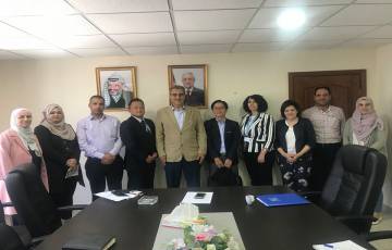  الهيئة العامة للمدن الصناعية تجتمع مع مدير وممثل (UNOPS) وممثل السفارة اليابانية