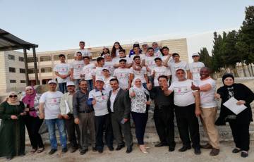 بنك فلسطين يقدم رعاية لمخيم العمل التطوعي الأول في عصيرة الشمالية